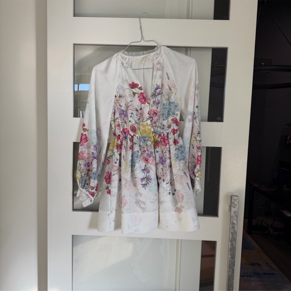 Anthropologie Let Me Be V-Neck A-Line Mini Dress - Picture 9 of 13